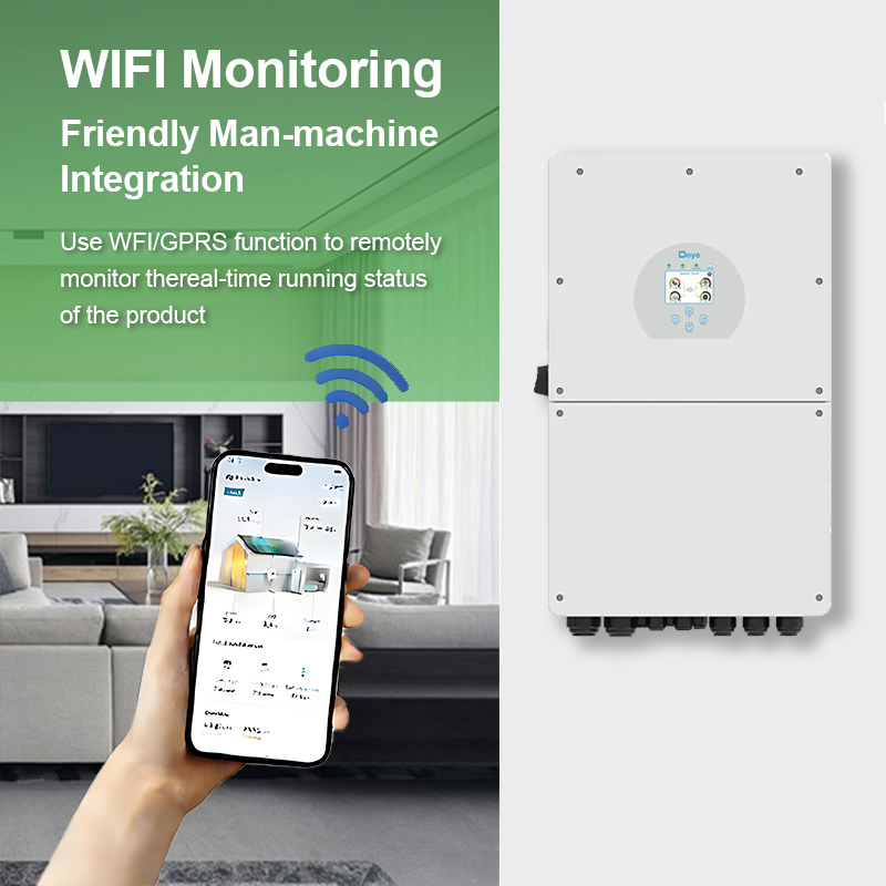 Deye Sg01HP3-EU-Bm3/4 High Voltage Solar Hybrid Inverter 30kw 40kw 50kw Three Phase 4 MPPT Pure Sine Wave on/off Grid for Residential Backup Systems