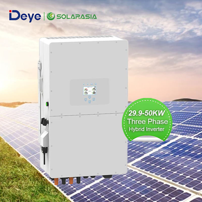 Deye Sg01HP3-EU-Bm3/4 High Voltage Solar Hybrid Inverter 30kw 40kw 50kw Three Phase 4 MPPT Pure Sine Wave on/off Grid for Residential Backup Systems