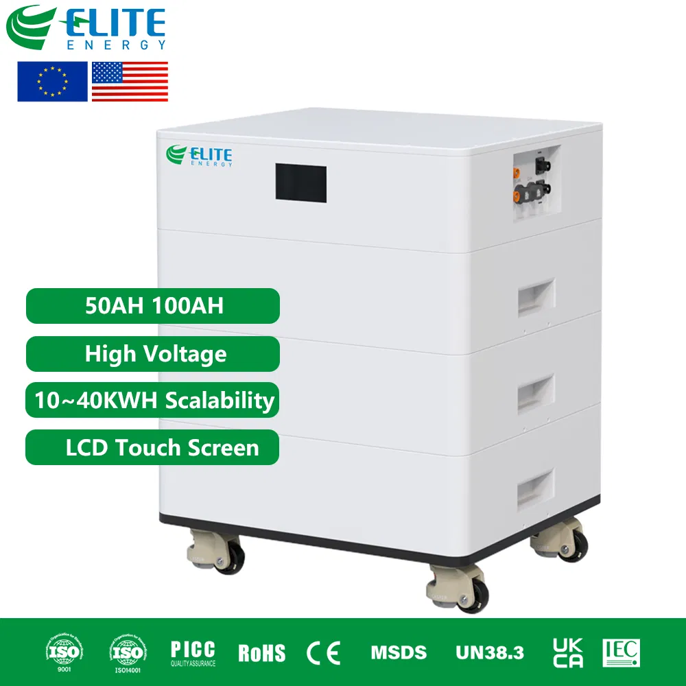 EU Stock Hv High Voltage Stackable Lithium Ion Battery 20kwh 30kwh 40kwh 50kwh Solar PV Power LiFePO4 Li Ion Battery Energy Storage System Ess for Home and C&I