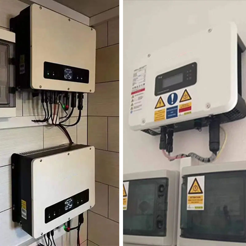 6kw 8kw 10kw 15kw Single/Three Phase Solar Grid Tie Inverter Price IP65 3 Phase Smart Dual Output on Grid Hybrid Solar Inverter