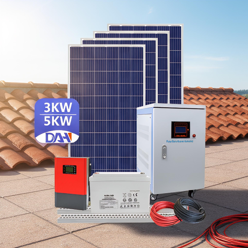 Dah Residential Use off Grid 3 Kw 5 Kw 10 Kw Solar Energy Storage System with LiFePO4 Battery Built in