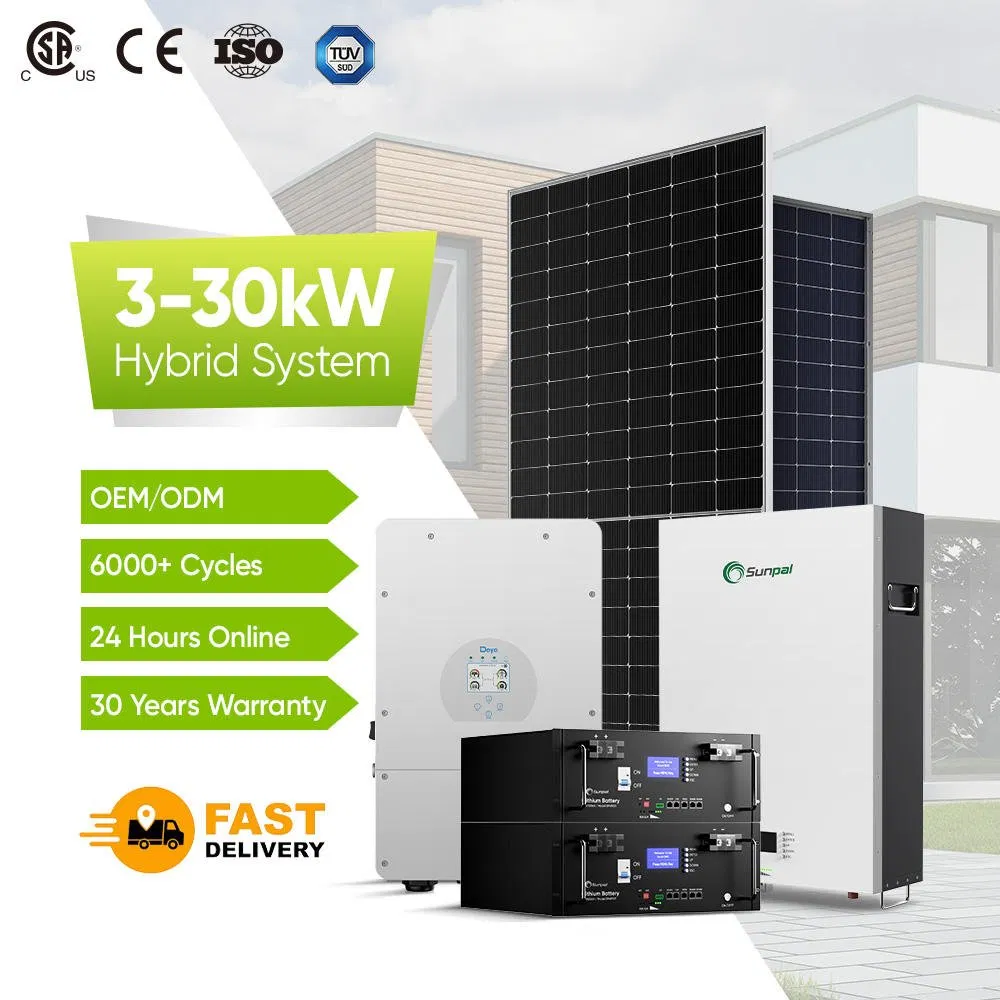 Sunpal photovoltaic energy storage system 3kw 5kw 10kw hybrid solar system for residential use
