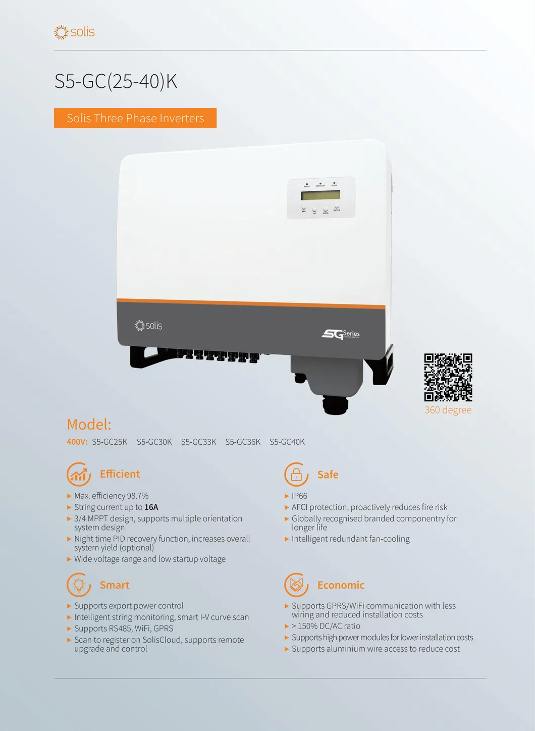 Solis Technical Data
