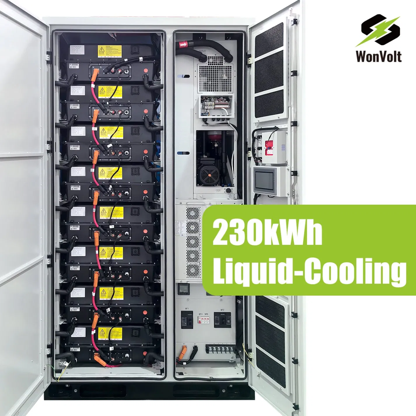 Outdoor Indoor 230kwh Solar Power System Liquid Cooling Battery 215kwh 100kw AC 380V 2.2mwh Power Backup System