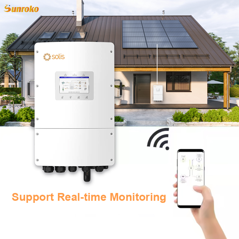 Solis DC to AC Power Inverter Hybrid 8000W 8kw 10kw 10kVA 15kw Three Phase Hybrid Power Solar Inverter