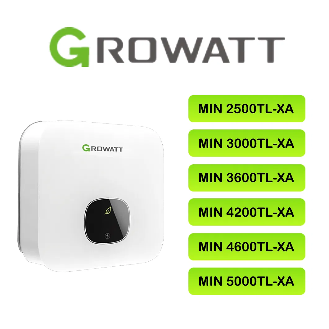 Growatt Min 2500-5000tl-Xa 2.5-5kw AC-Coupled Single Phase Residential Storage Inverter for Solar Energy Power System