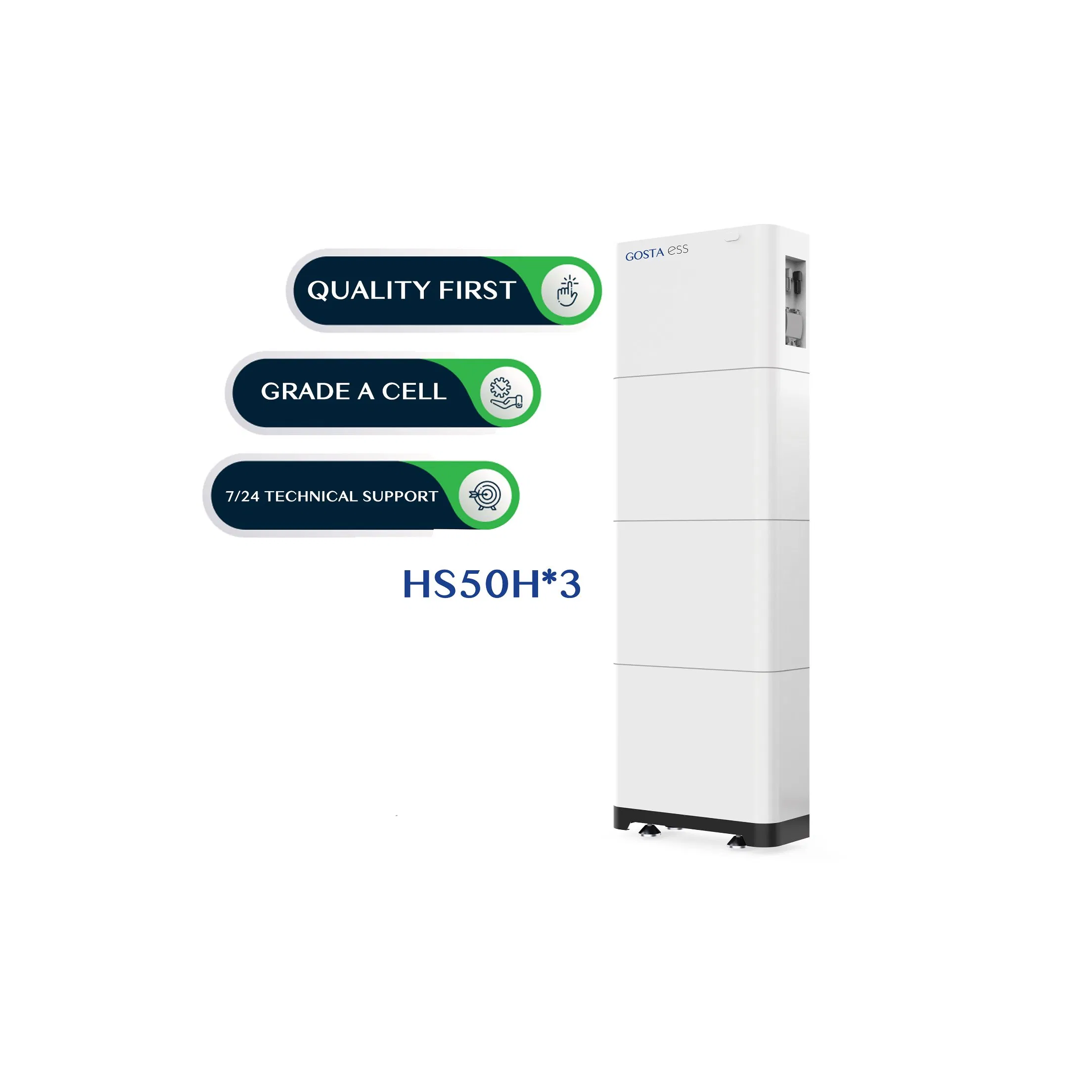 Gosta HS50hx3 Voltage Inverter Brand Protocol BMS Stackable LiFePO4 Lithium Battery off-Grid