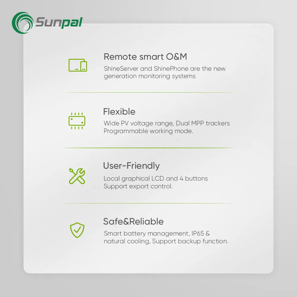 Growatt Sph5000 Hybrid Solar Inverter 3Kw 4Kw 5Kw 6Kw On Off Grid Pv Solar Inverter