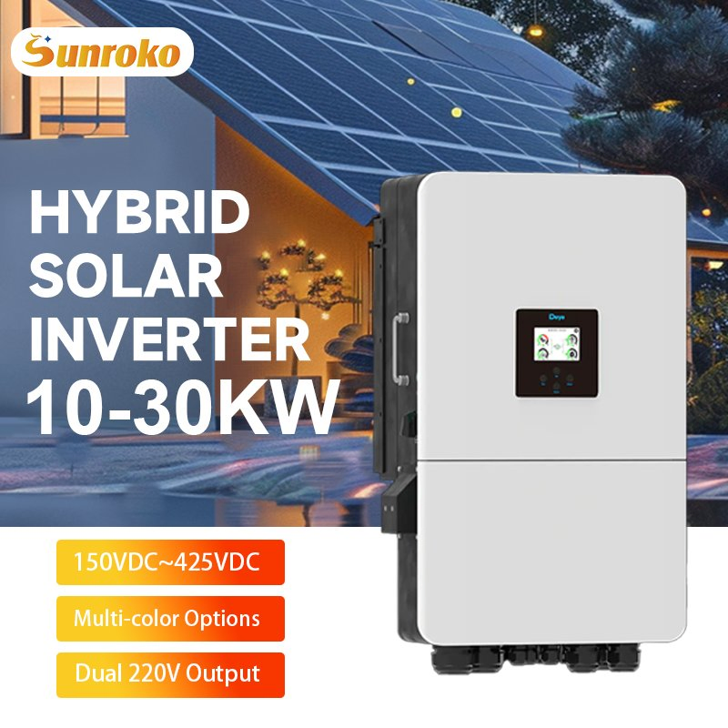 Deye High Voltage Hybrid Inverter 16kw 20kw Three Phase Solar Inverter for Commercial Use