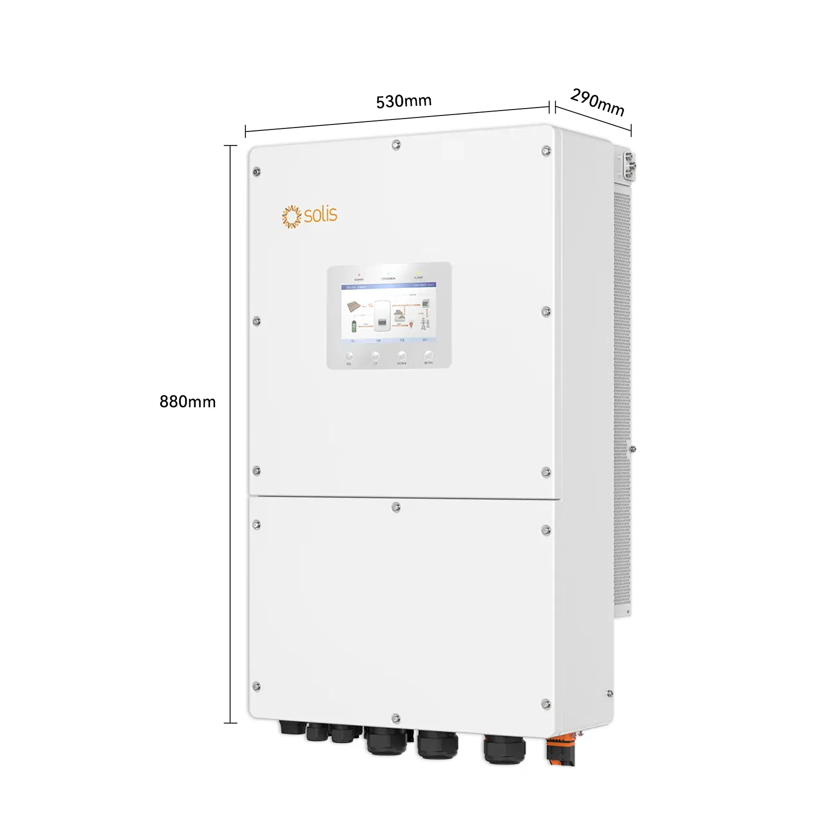 Solis S6-Eh3p (29.9-50) K-H Three Phase High Voltage Inverter 29.9K/30K/40K/50kw Hybrid Solar Inverter for Commercial Applications