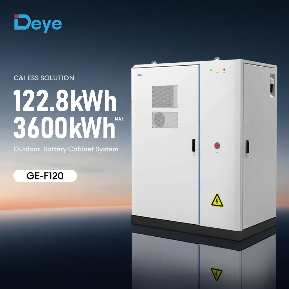 Deye Wholesale Price Ge-F120 Ess Solar Lithium Battery 51.2V 120kwh 600kwh 1200kwh High Voltage Energy Storage System Cabinet