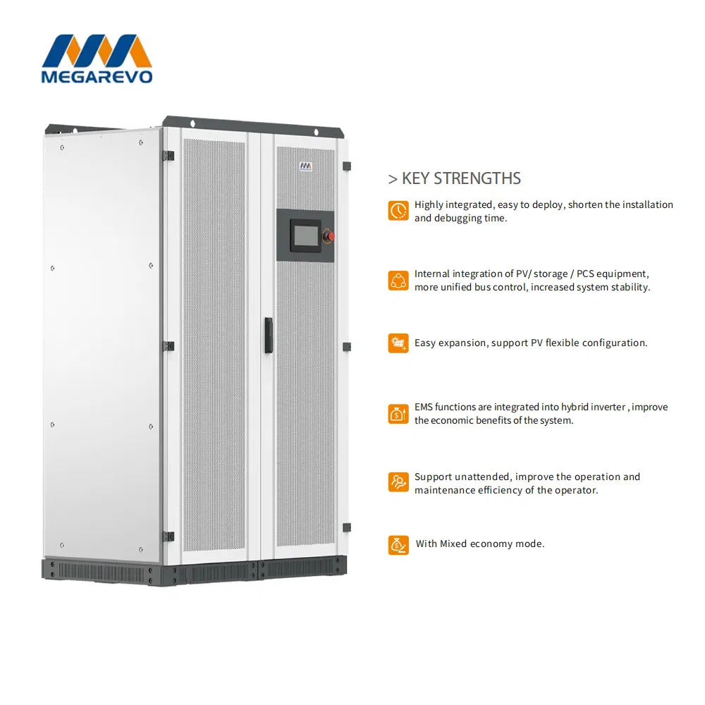 Megarevo Hybrid Solar Inverter 30kw 50kw 100kw 500kw Commercial Energy Srorage System