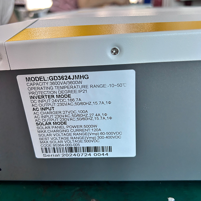 High Quality 3kw PV Hybrid MPPT Solar Inverter