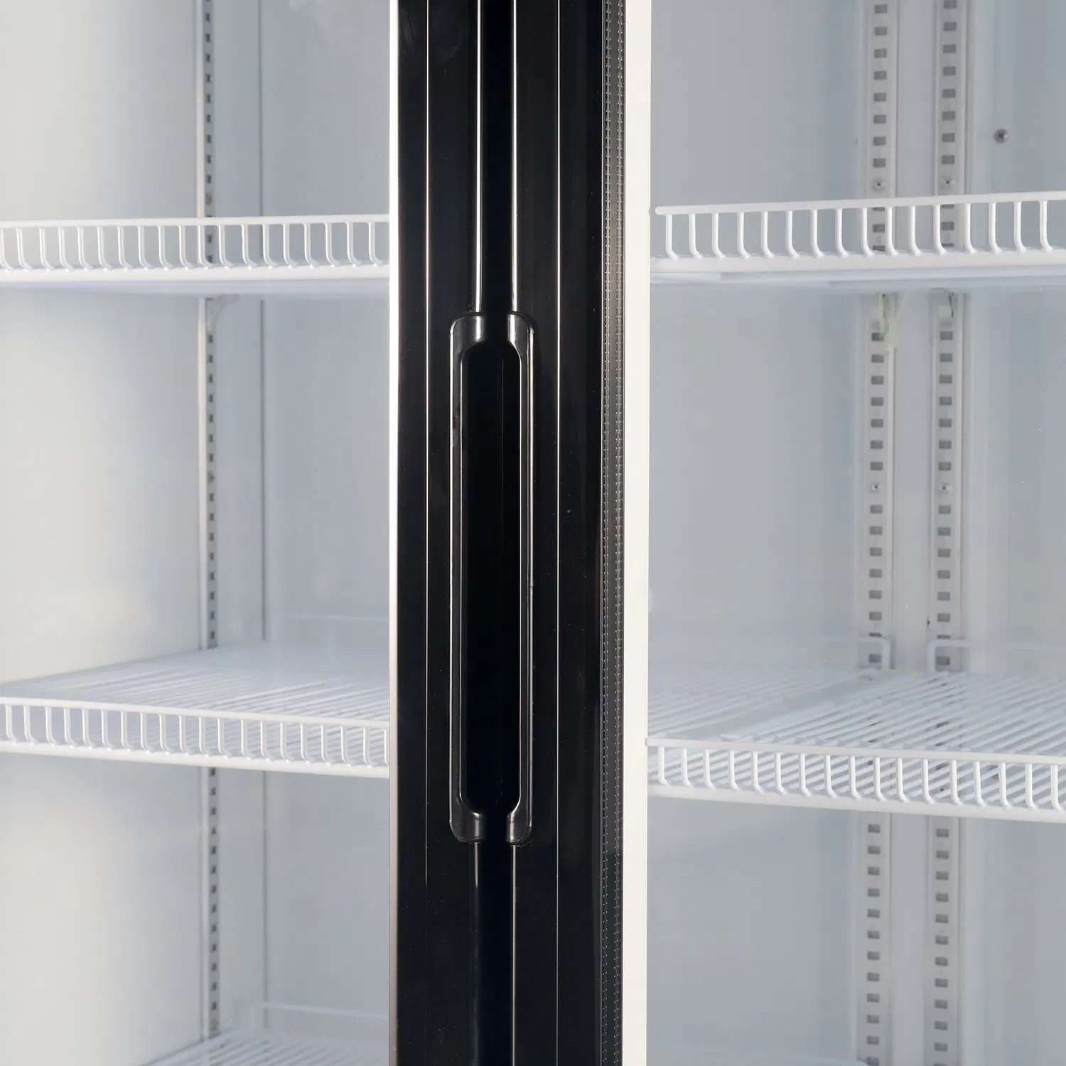 Apex Commercial Upright Double Glass Doors Cold Coke Display Fridge