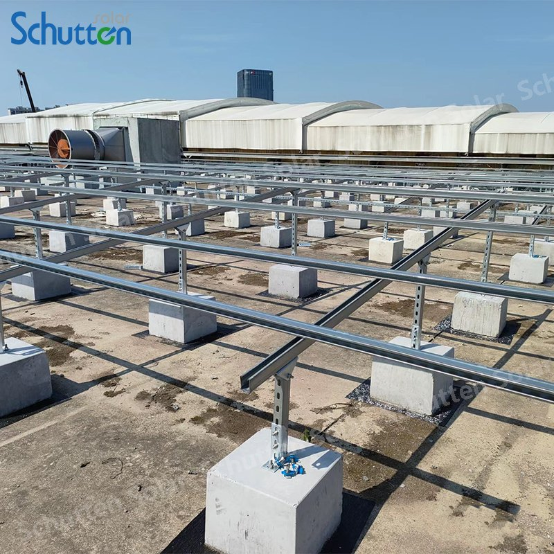 Schutten Factory PV Module Solar Panel System Grid Connected Solar Panels 100kw 200kw 300kw 400kw 5MW 1MW PV Station with PV Supports