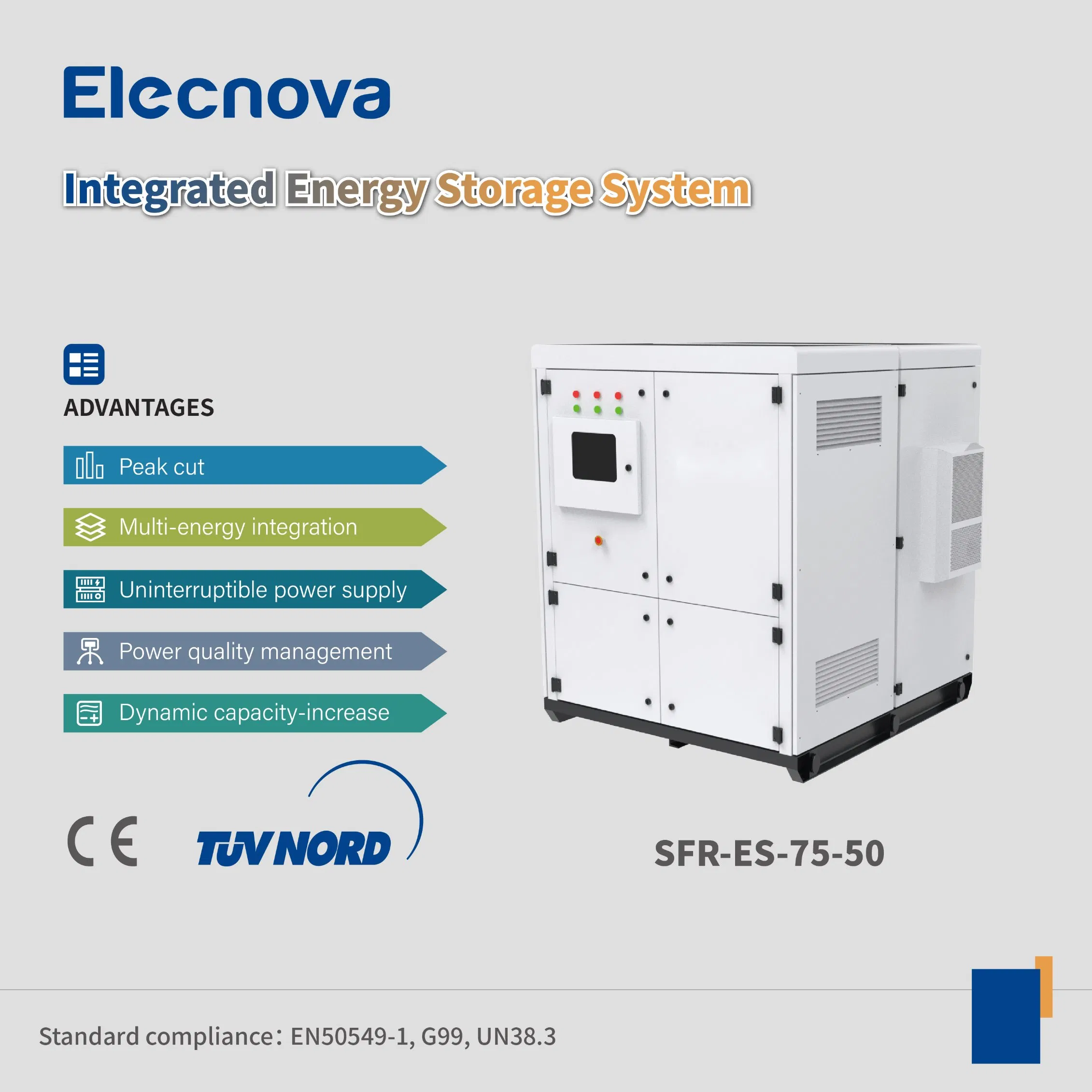 Microgrid off Grid Solar Energy Storage System 50kw 100kw 150kw 200kw with Li-ion Battery Packs for Factory Use