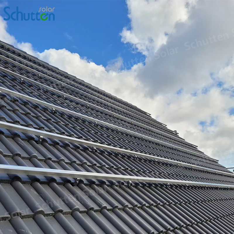 Schutten Factory PV Module Solar Panel System Grid Connected Solar Panels 100kw 200kw 300kw 400kw 5MW 1MW PV Station with PV Supports