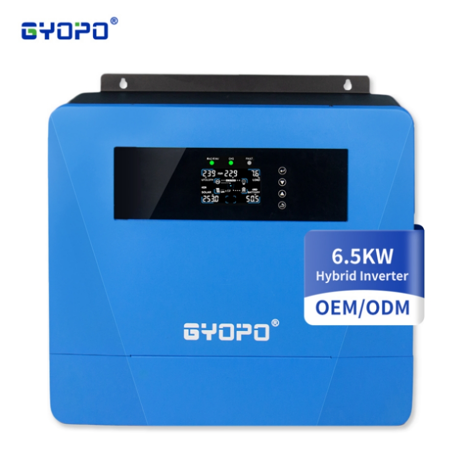 Gyopo Paralleled Hybrid Inverter Pure Sine Wave with High PV Input Voltage Range 85-450 VDC