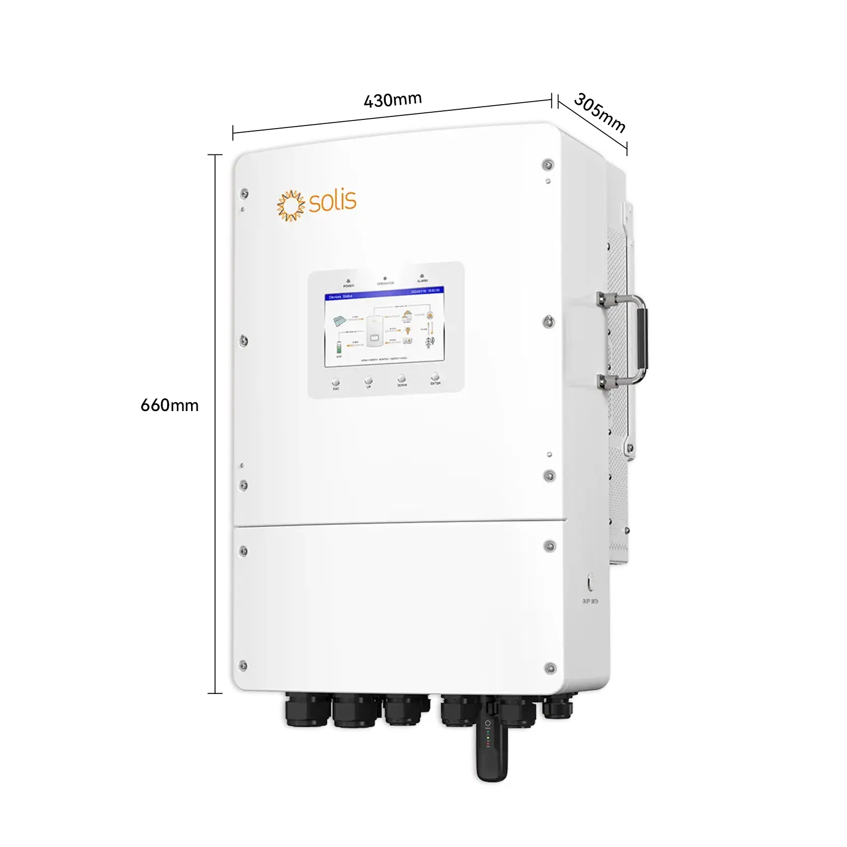 Solis 8kw 10kw 12 Kw 15kw 3 Phase Low Voltage Hybrid Inverter AC Coupled S6-Eh3p (8-15) K02-Nv-Yd-L Solar Energy Storage Inverters