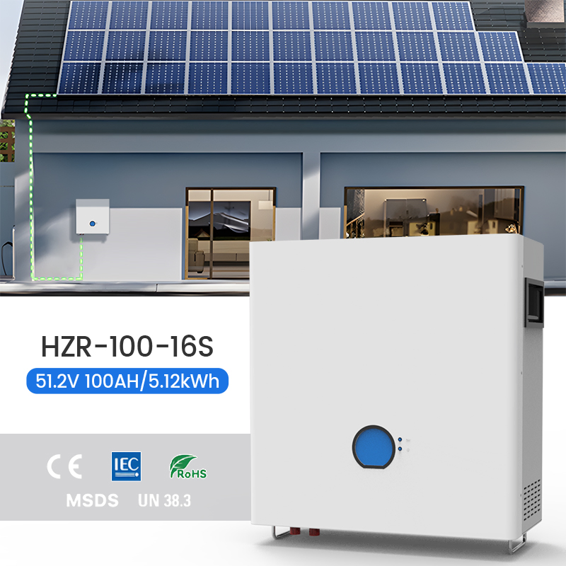 Power Supply Solarasia Low Voltage 51.2V Wall Mounted Lithium Battery Pack Solar Battery with BMS for off Grid Energy Storage System