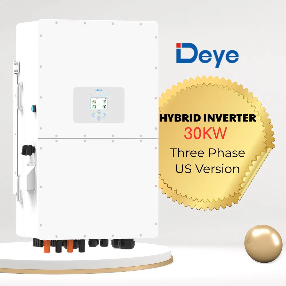 Deye Us Version Max. 10PCS Parallel Sun-30K-Sg01HP3-Us-Bm4 High Voltage 3 Phase 30kw Hybrid Solar Inverter