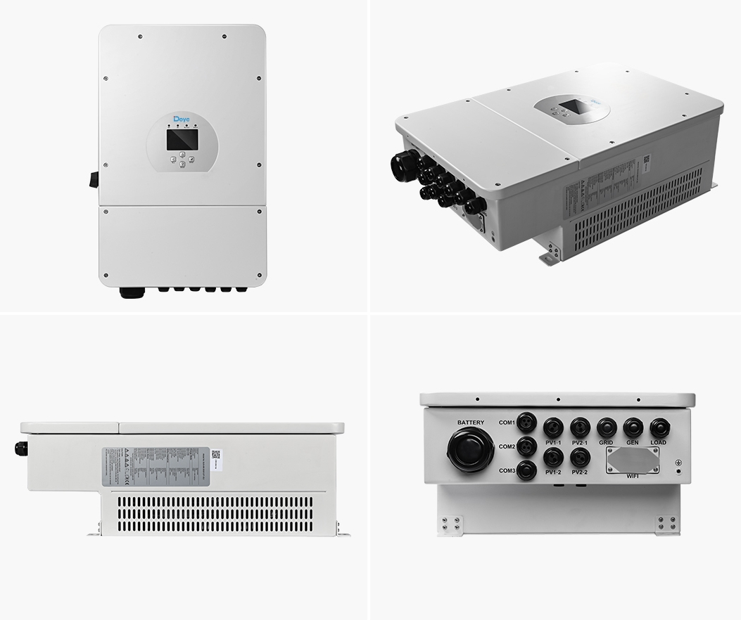 Deye Hybrid Solar Inverter 10kw 12kw Single Phase Low Voltage 51.2V Battery