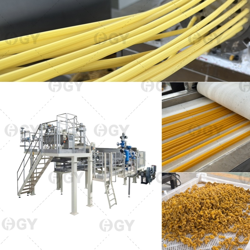 Commercial 500kg/H Industrial Pasta Machine Macaroni Production Line Short-Cut Pasta Line Long-Cut Spaghetti Machine