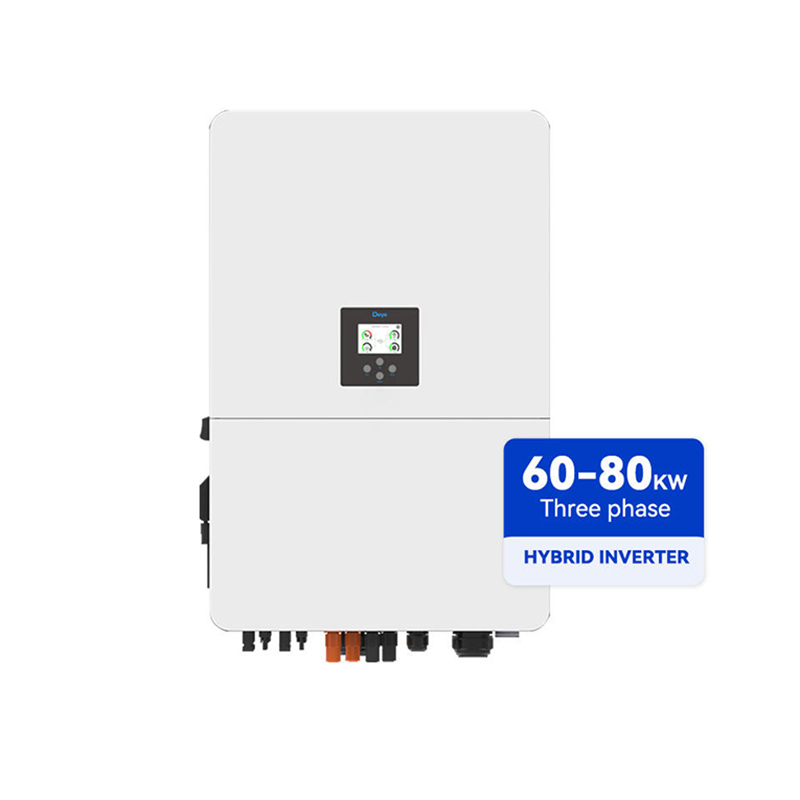 Deye 6 MPPT 3 Phase Residential High Voltage 80kw Built-in Lithium Battery Hybrid Solar Inverter
