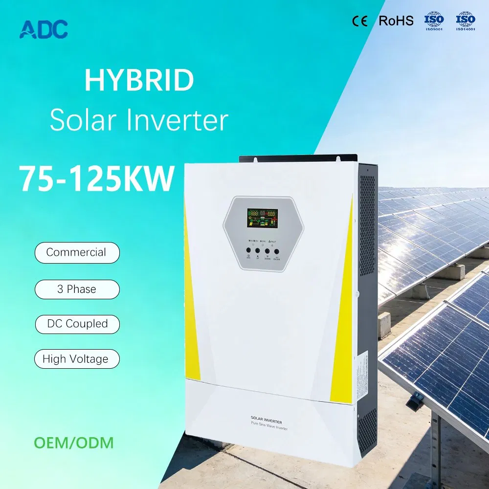 C&I Energy Storage 75kVA/80kVA/100kVA/125kVA High Voltage DC Coupled Three Phase 3phase Solar Inverter Hybrid System