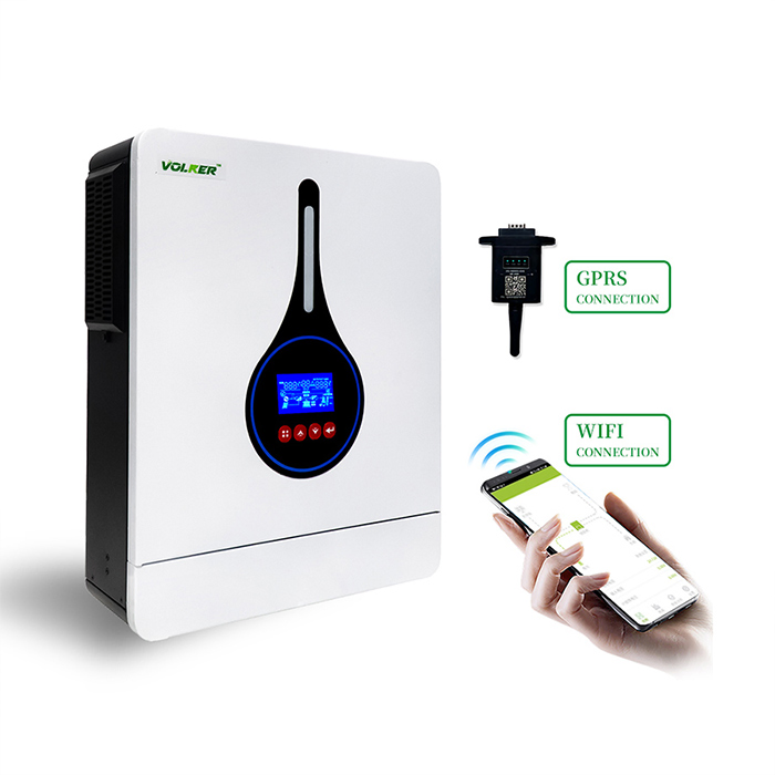 on/off-Grid High-Efficiency Pure Sine Wave Working with or Without Batteries MPPT-Based Solar Charge Controller Inverter