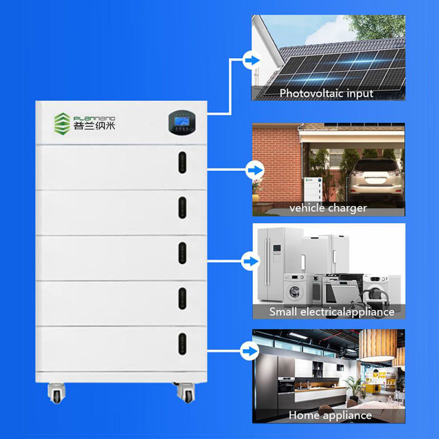 51.2V 5kwh Low Voltage Stacked Household Solar Energy Storage System Lithium Ion Battery