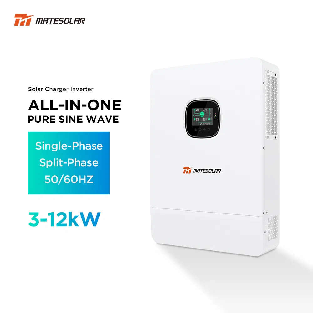 SRNE SPI Hybrid Solar Inverter Series 3kW 5kW 8kW 10kW 12kW High Conversion Efficiency 48V Off Grid Inverter for Battery Based Solar Systems