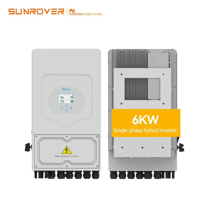 in Stock Deye Sun-6K-Sg05lp1-EU 6kw Single Phase Hybrid Solar Inverter Low Voltage with WiFi Home Use