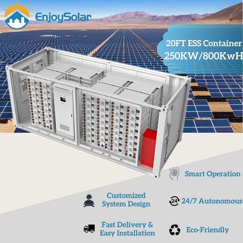 Outdoor Lithium Battery Container 20FT 40FT Bess 1MW 2MW Industrial Batteries