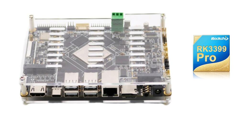 Npu 3tops Android 11 OS 5g WiFi RAM 4G ROM 64G 4K 60Hz Hdr10 HDMI 2.0A Rockchip 3399PRO Embedded PC with 6 Cores Cortex A72 A53 Edge Computer