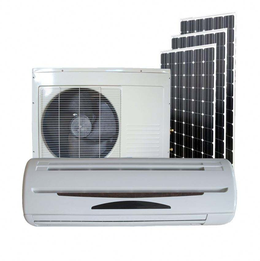 Saving 60% Energy From 9000BTU to 24000BTU off Grid Split Type 100% Solar DC Air Conditioner