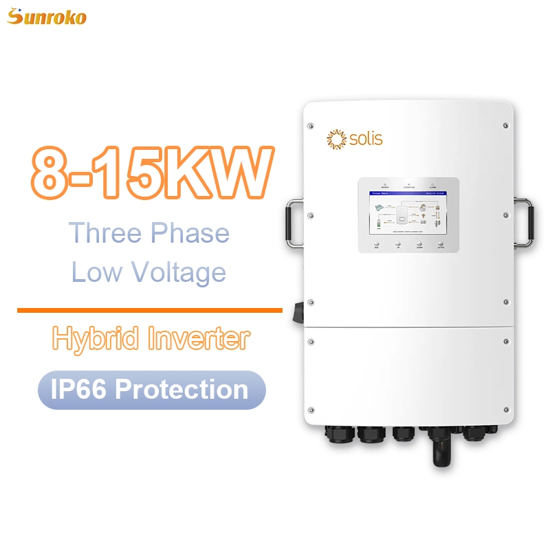 Solis DC to AC Power Inverter Hybrid 8000W 8kw 10kw 10kVA 15kw Three Phase Hybrid Power Solar Inverter