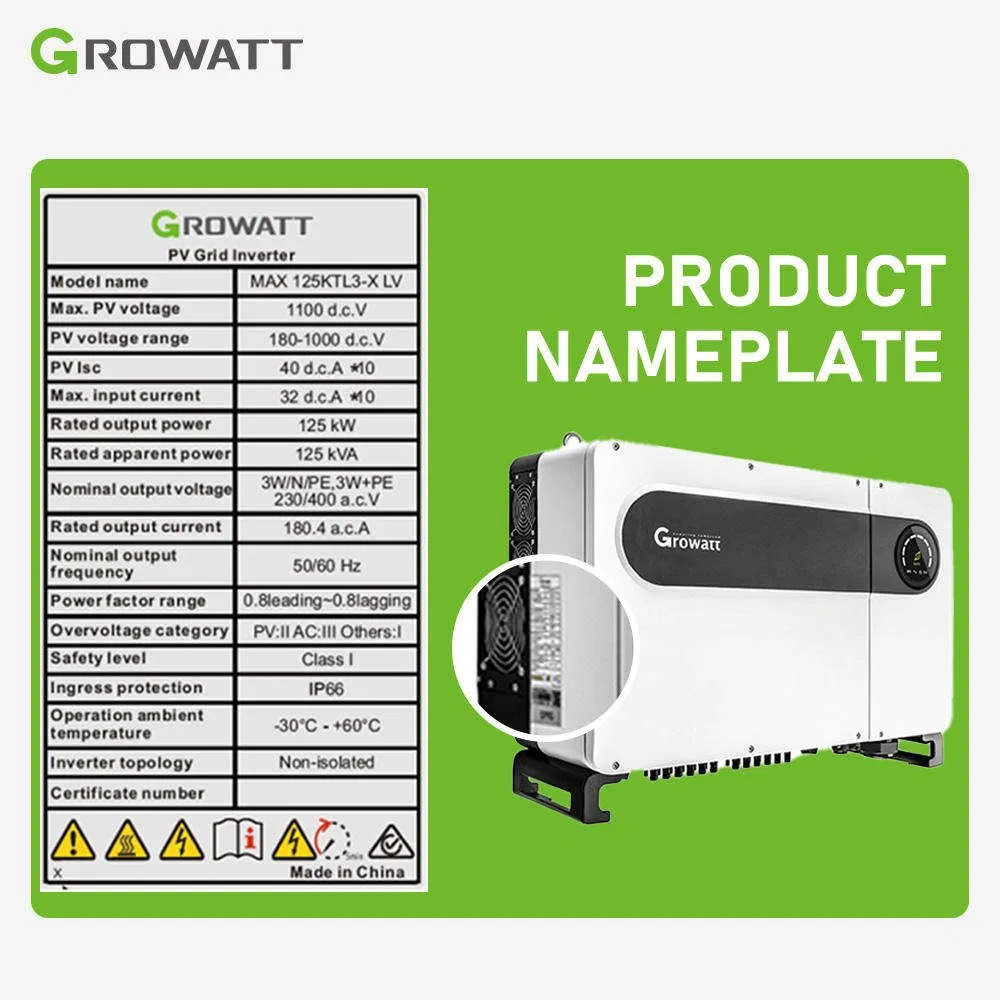 Growatt Solar Power Inverter 3 Phase 50kW 75 kW 100kW 120kW Pv Grid Tie Ac Dc Solar Inverter
