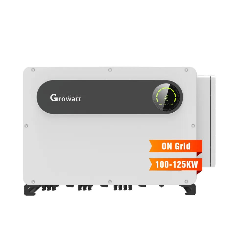 Growatt Max 100-125ktl3-X LV Three Phase 100kw 110kw 125kw on Grid Tie Solar Inverter