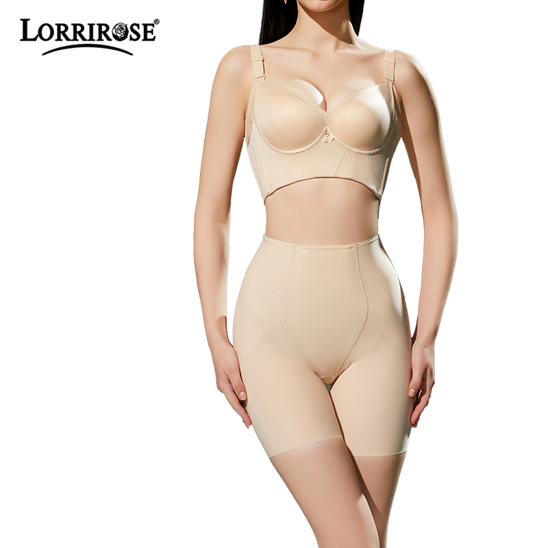 High Waist Butt Lifter Control Panties Shapewear Shorts Tummy Control 3-Layer Compression Tourmaline Seamless Breathable