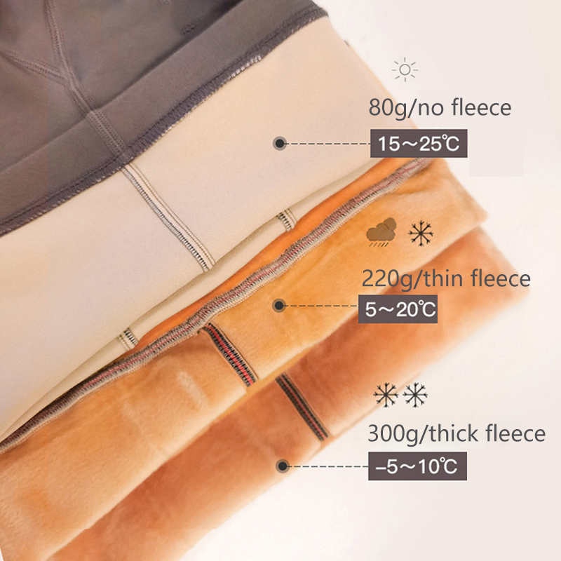 Women Sexy Fleece Tights Warm Skin Through Effect Fake-Translucent Winter Veleted Leggings Pantyhose for Ladies Mallas