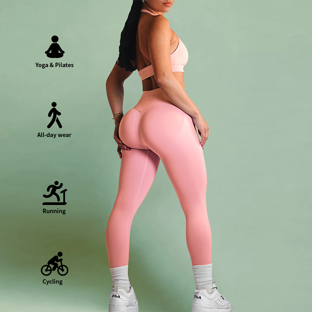 New Female Gym Sports Clothes Sets Fitness High Waisted 2 Piece Yoga Active Wear for Women