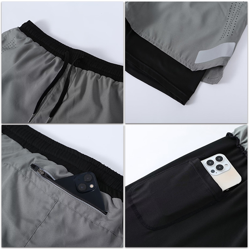 Factory Direct Wholesale Men Youth Nylon Compression Shorts Marathon Cycling Basketball Fitness Training Sports Tights