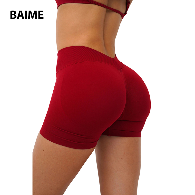 Women's Yoga Shorts Multi-colors Peach Shorts High Waist Quick Drying Scrunch Butt Lifting Short