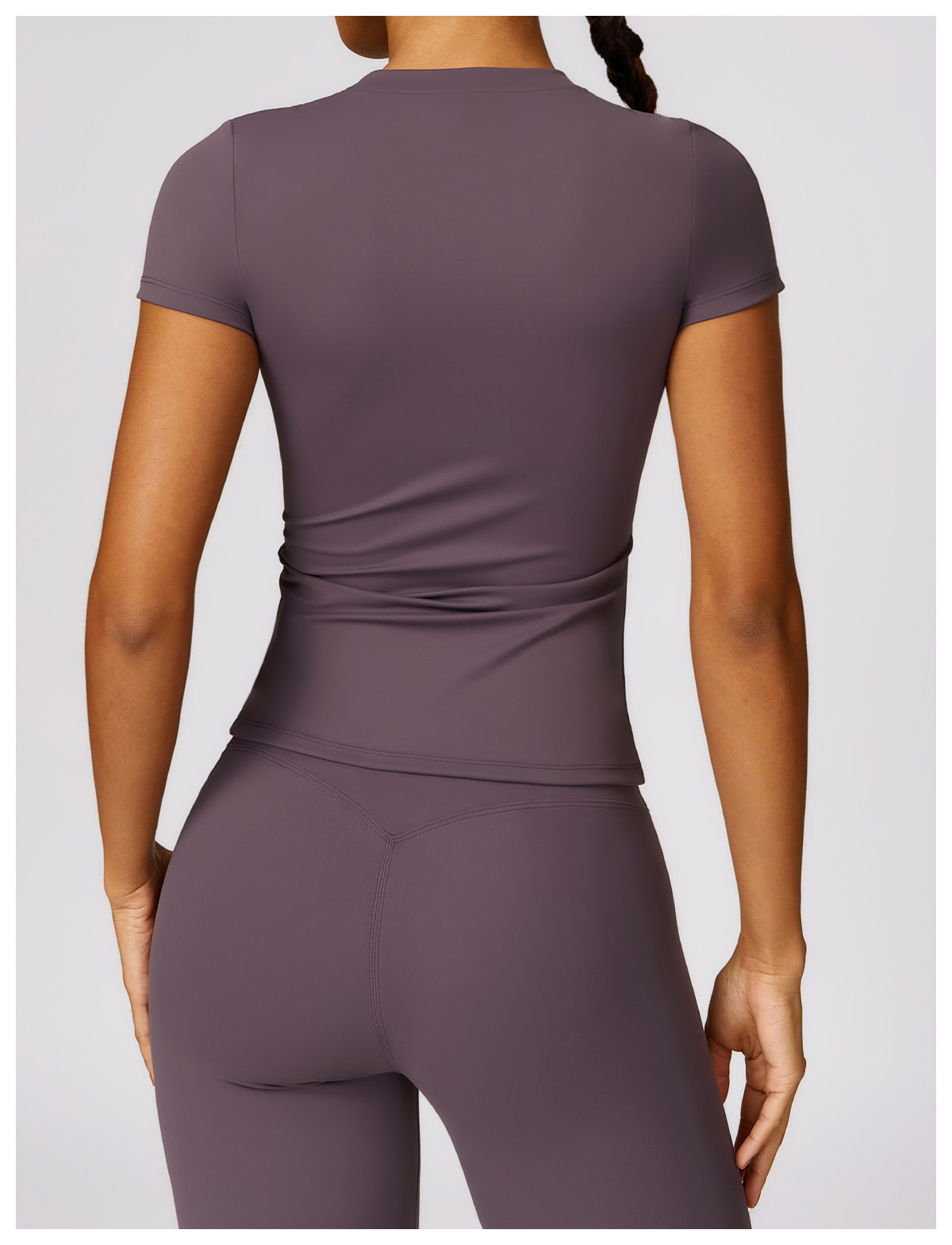 Dropshipping Agent Shopify Yoga Apparel Customized Training Gym Clothes Running Tops Women's Sports Gym Basic T-shirt for Women