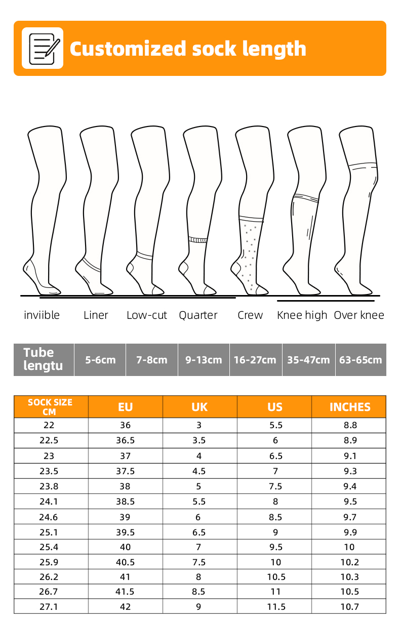 Custom Designed Knee-High Colorful Nylon Flight Compression Socks 15-20 MmHg Nurse Compression Socks Knitted for Youth Women