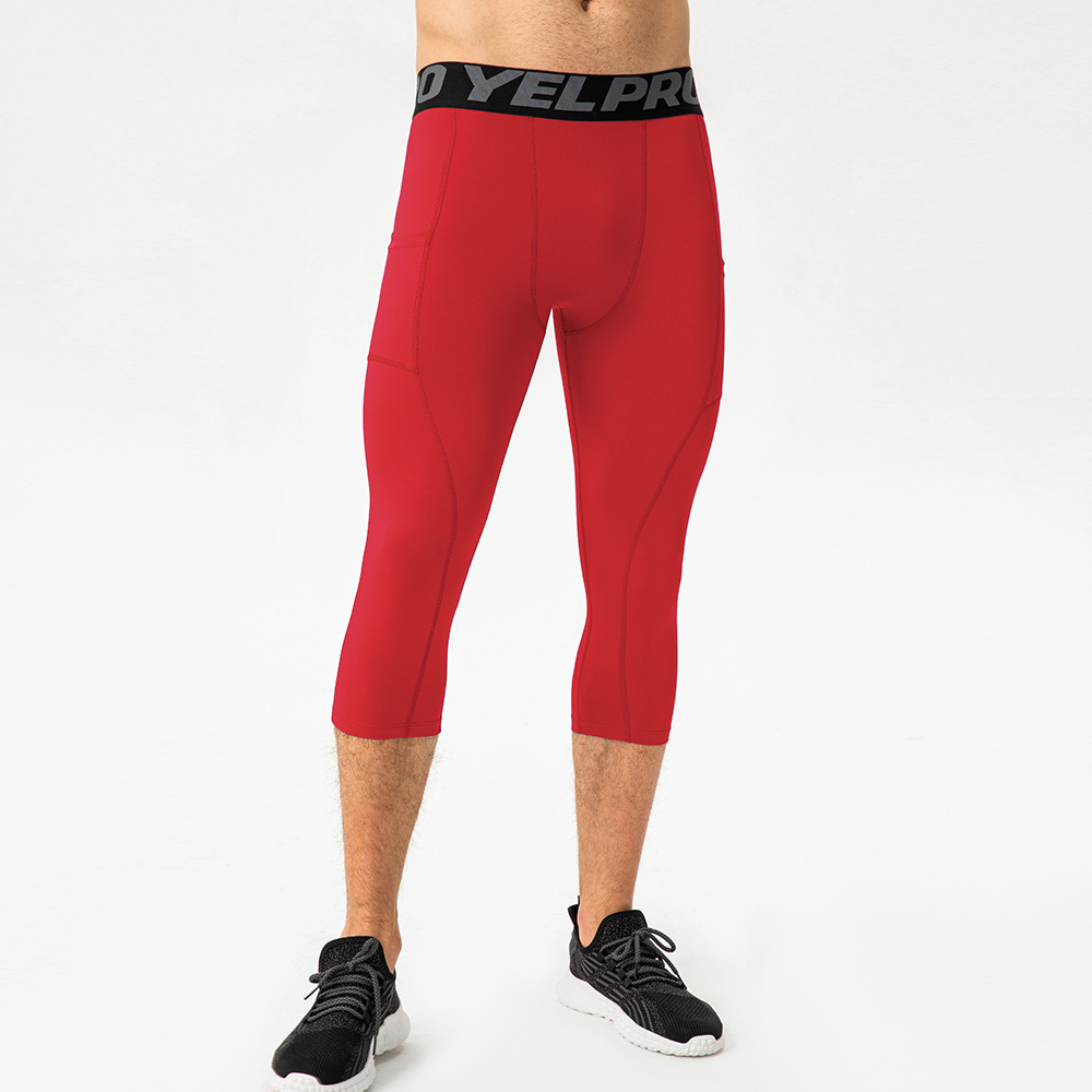 Ready Stock Quick Dry Men's Sports Training Pants High Elasticity High Quality Men's Compression Leggings for Running