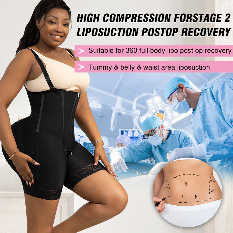 High Compression Shapewear Garments Stage 1 Post Surgery OP Operatoria Shorts Colombian Fajas Moldeadoras De Para