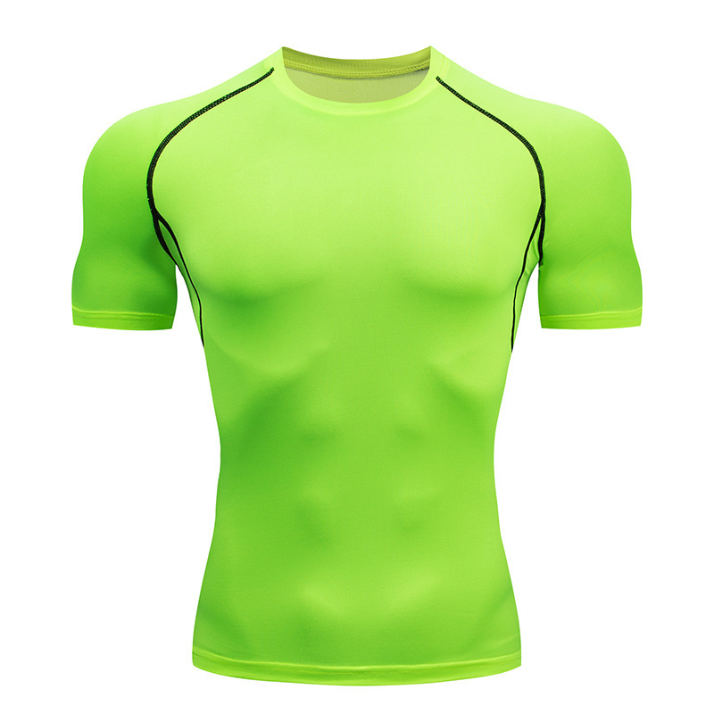 Breathable OEM Men's Athletic Light TShirt Compression Blank T Shirts Quick Dry Running Shirt Casual Wear TShirt