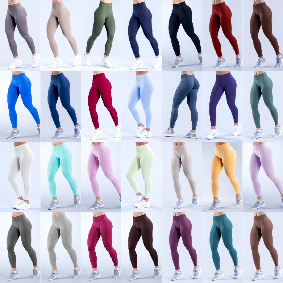 Yimo 28 Color Wholesale Custom Low Waist Yoga Leggings Women Scrunch Butt Seamless Gym Pants Lady High Elasticity Hot Sale Pants